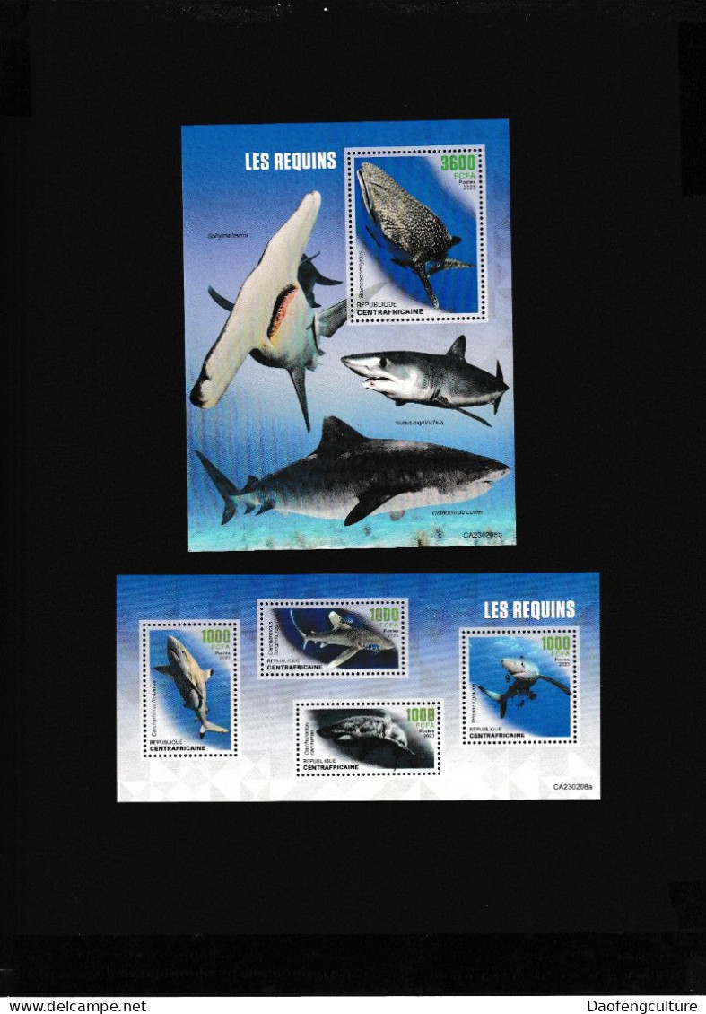 Central African Republic 2023 Marine Life Sharks - Centrafricaine (République)