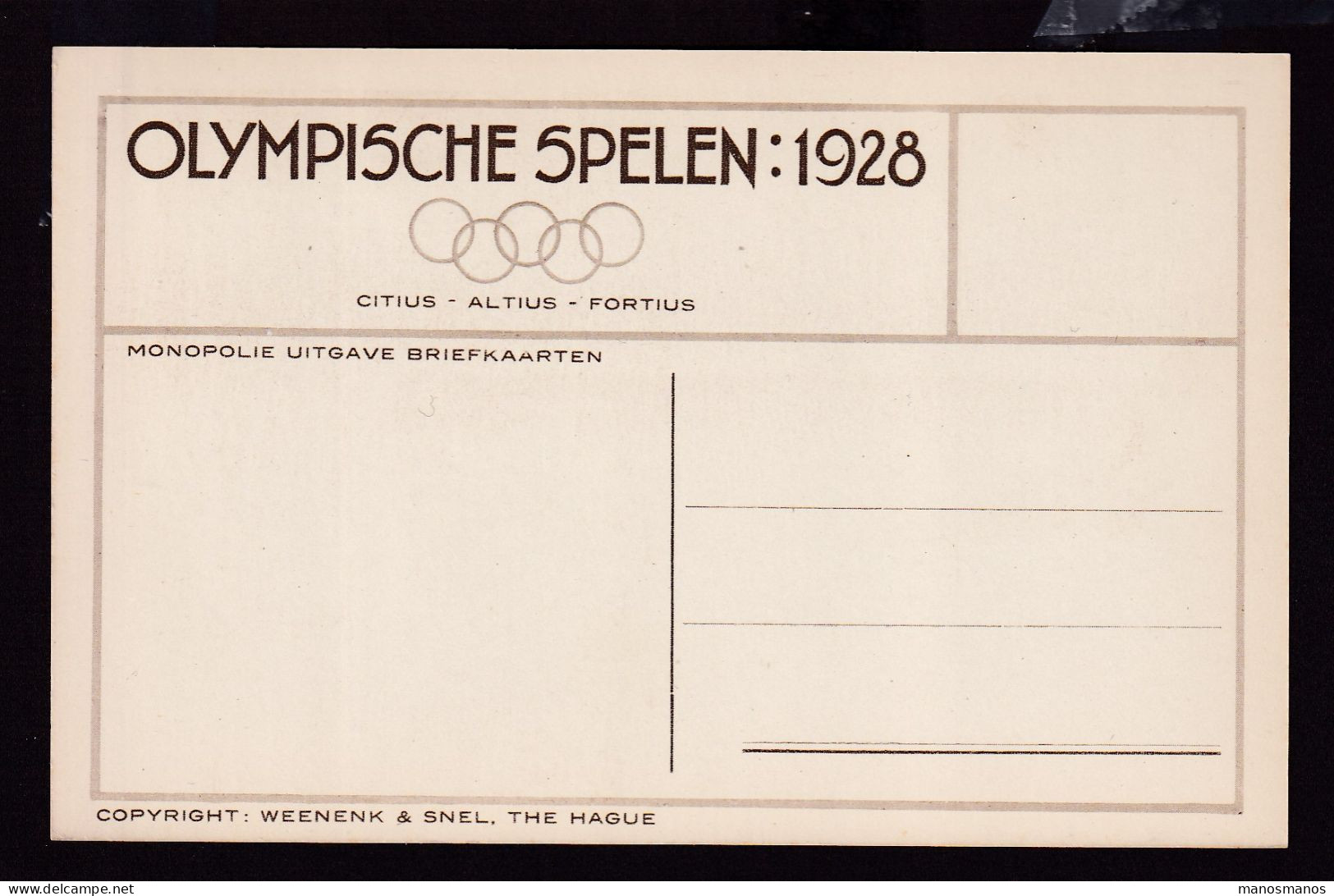 DDGG 020  -- Carte-Vue Officielle Des JEUX OLYMPIQUES AMSTERDAM 1928 - FOOTBALL Equipe D' ITALIE  - Neuve - Zomer 1928: Amsterdam