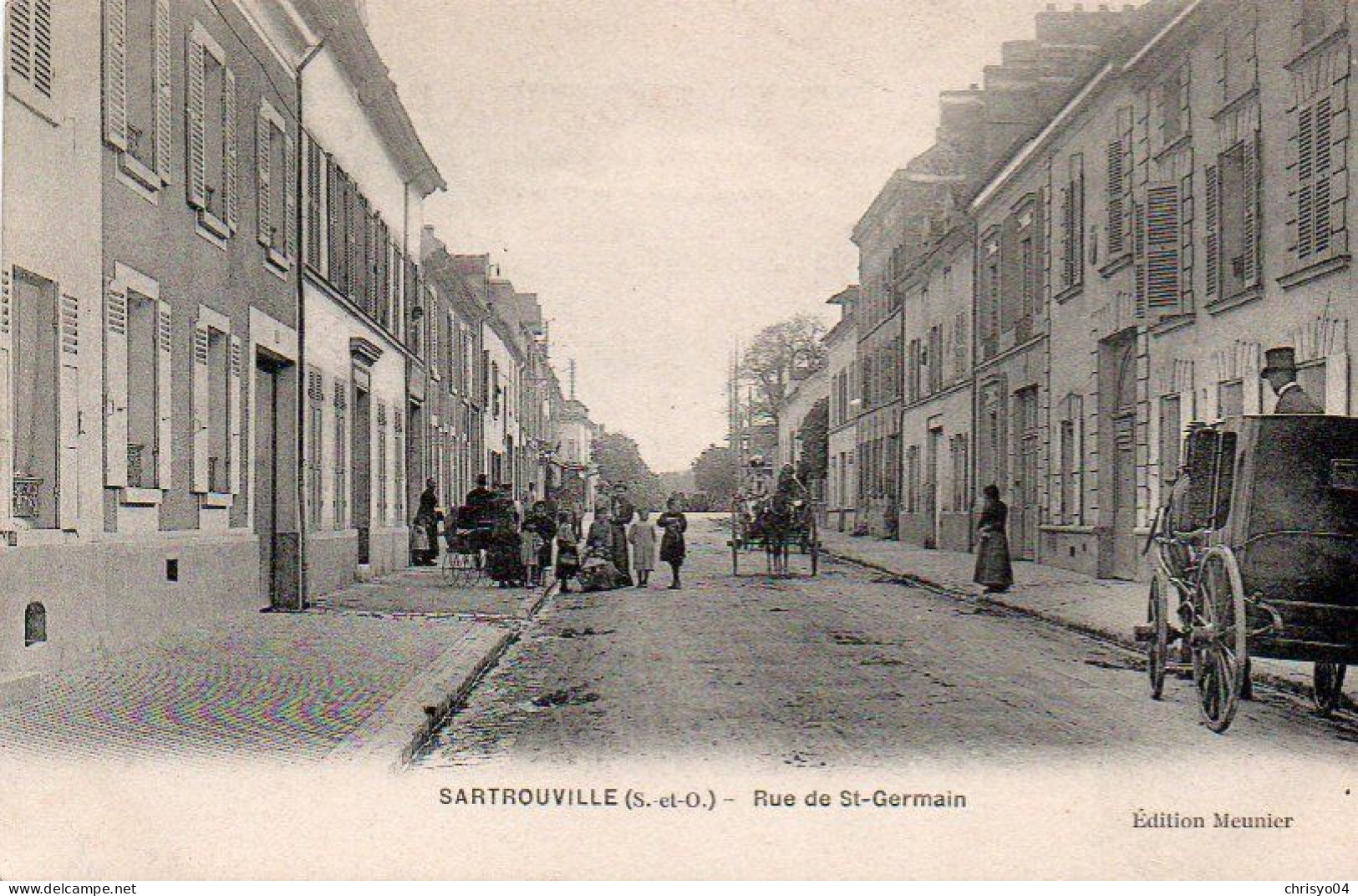 4V4Sb   78 Sartrouville Rue De St Germain (vue Pas Courante) - Sartrouville