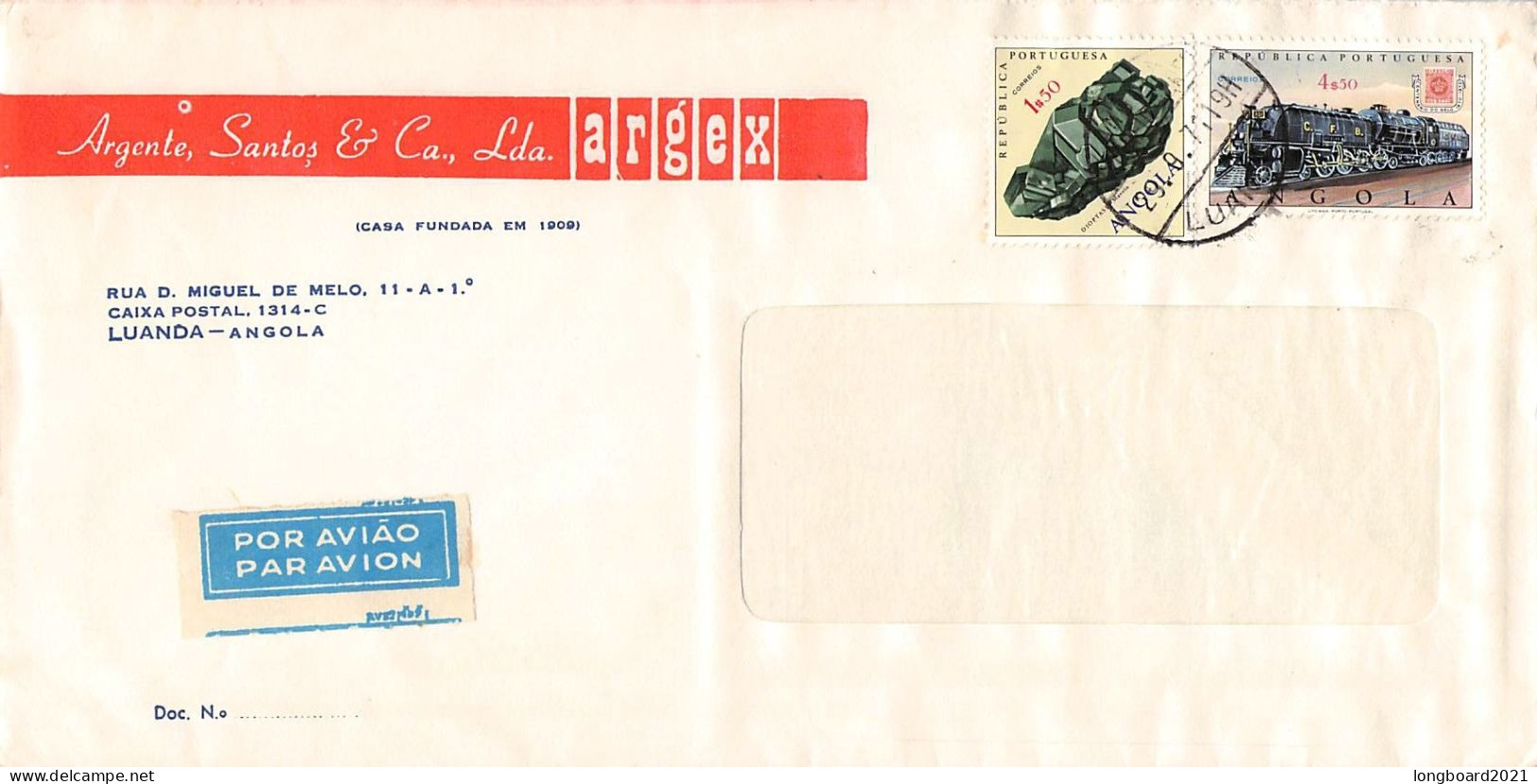 ANGOLA - AIRMAIL 1971 / 6168 - Angola