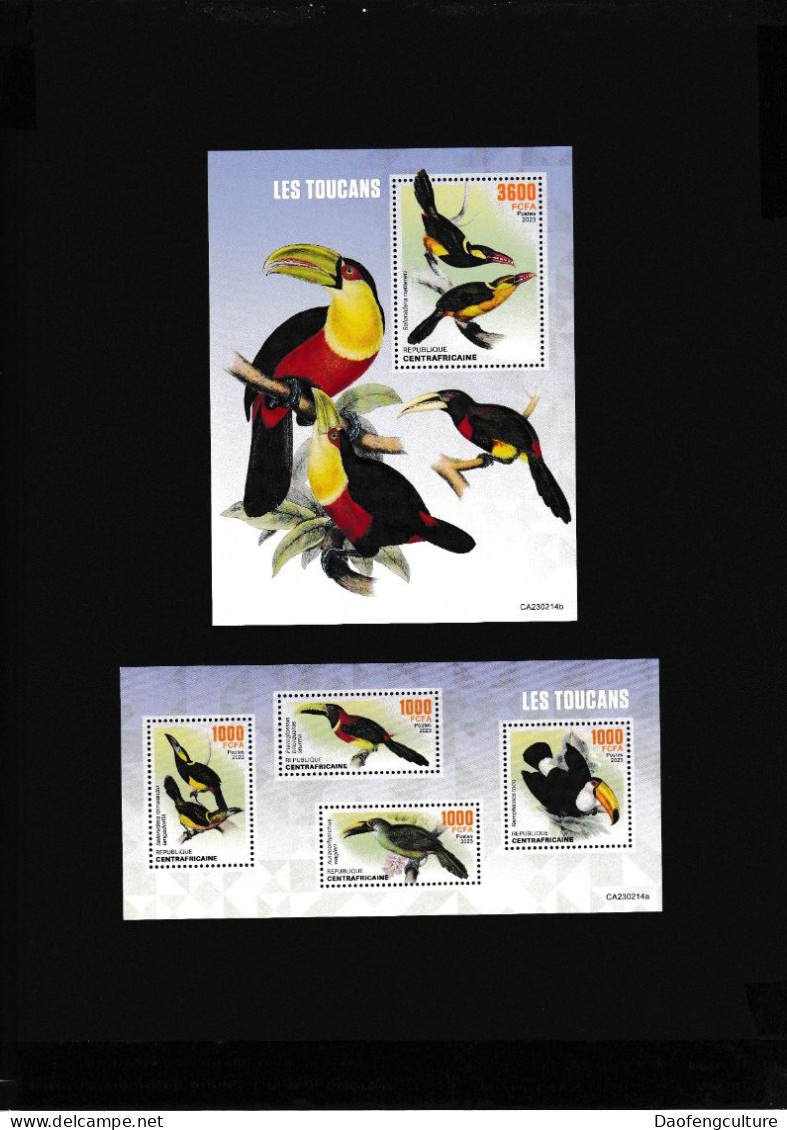 Central African Republic 2023 Bird Toucans - República Centroafricana