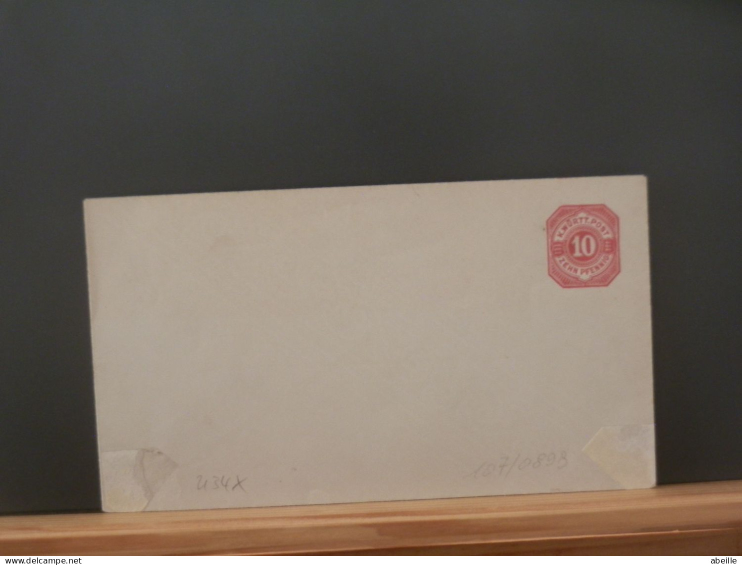 107/089C   ENVELOPPE  WURTTENBERG  XX - Postal  Stationery