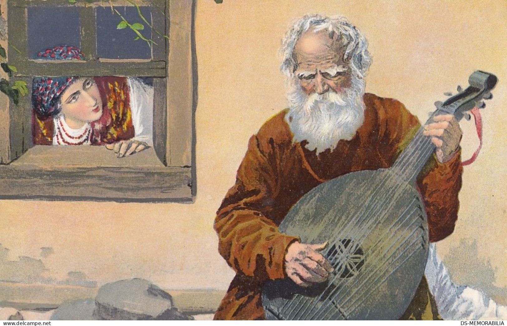 Ukraine - Old Man Playing Traditional Music Instrument Ca.1910 - Ukraine