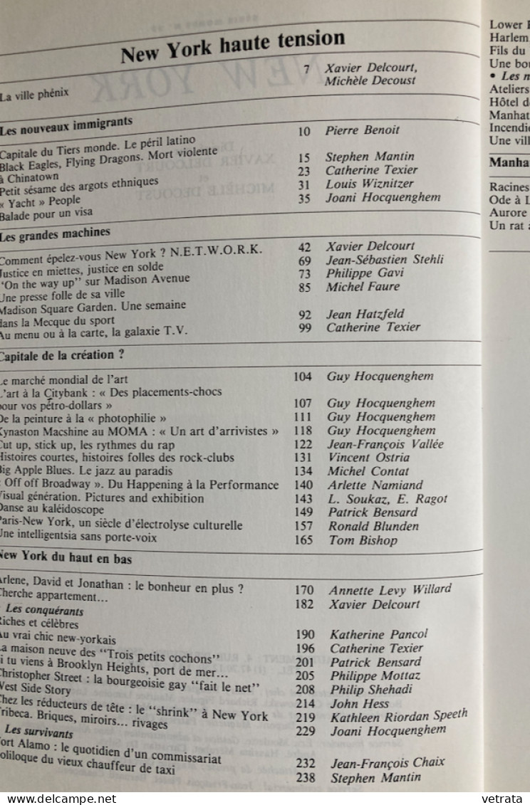 NEW YORK : 1 Revue (Autrement N°39/1982-300 Pages) / 3 Cartes Postales Affranchies, avec Correspondance  1907/08/22 & 7 - Sonstige & Ohne Zuordnung