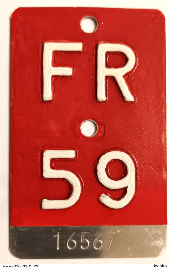 Velonummer Fribourg FR 59 - Placas De Matriculación