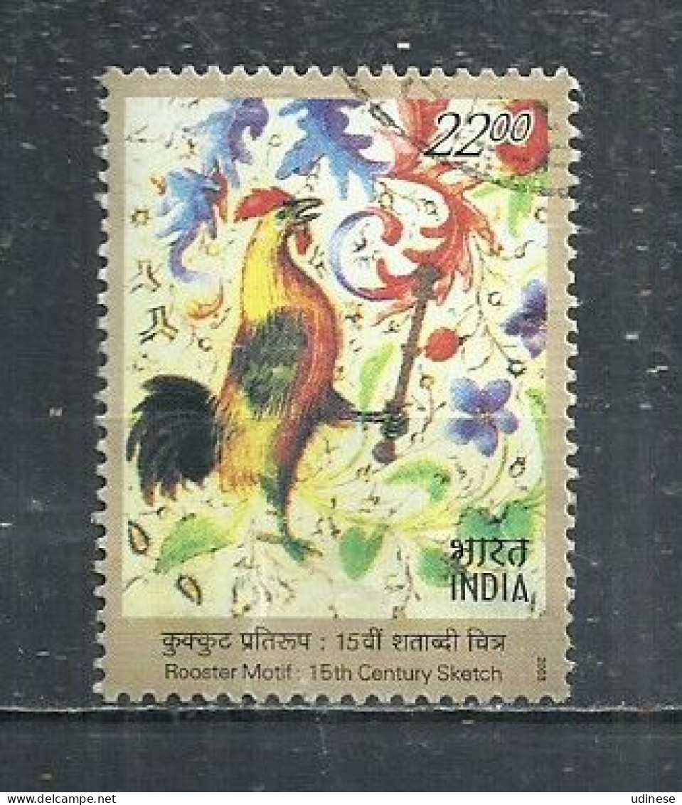 INDIA 2003 - EARLY FRENCH AND INDIAN ART - POSTALLY USED OBLITERE GESTEMPELT USADO - Usados