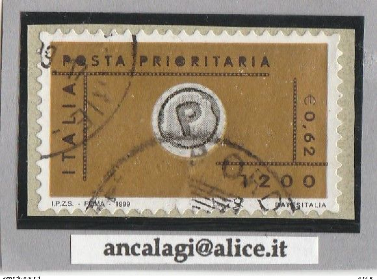 USATI ITALIA POSTA PRIORITARIA 1999 - Ref.1404 "1^ Emissione" 1 Val. - - 1991-00: Used