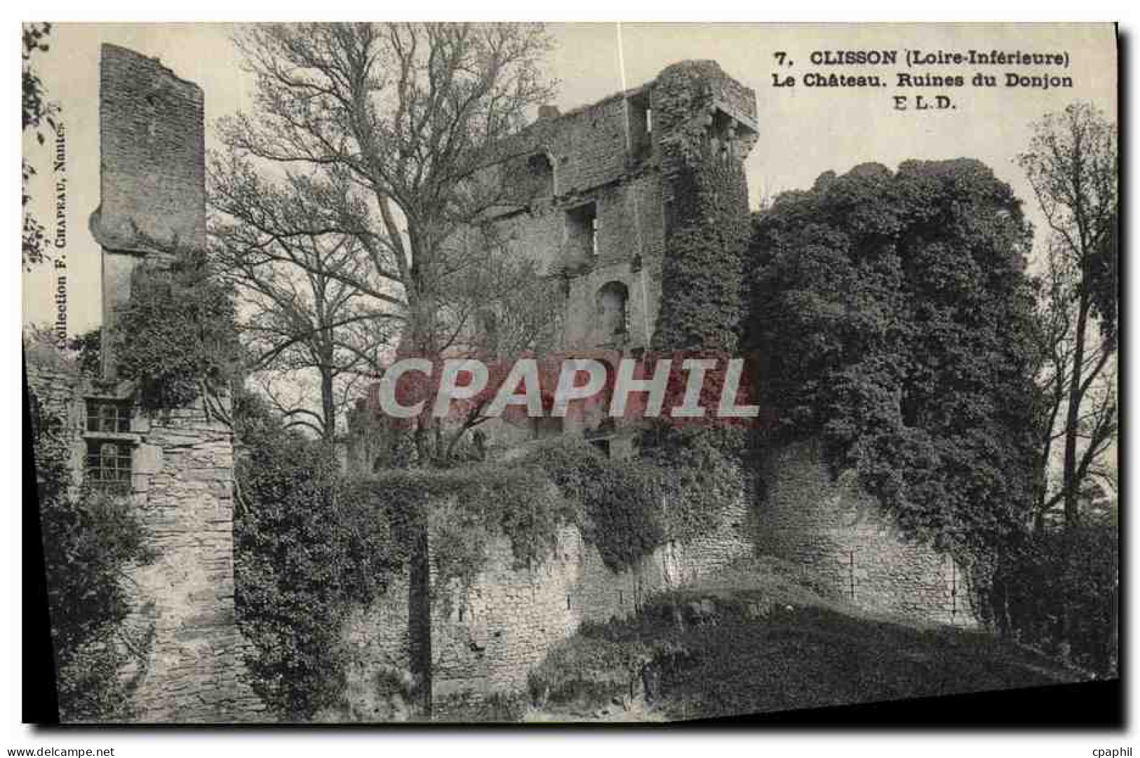 CPA Clisson Le Chateau Ruines Du Donjon - Clisson