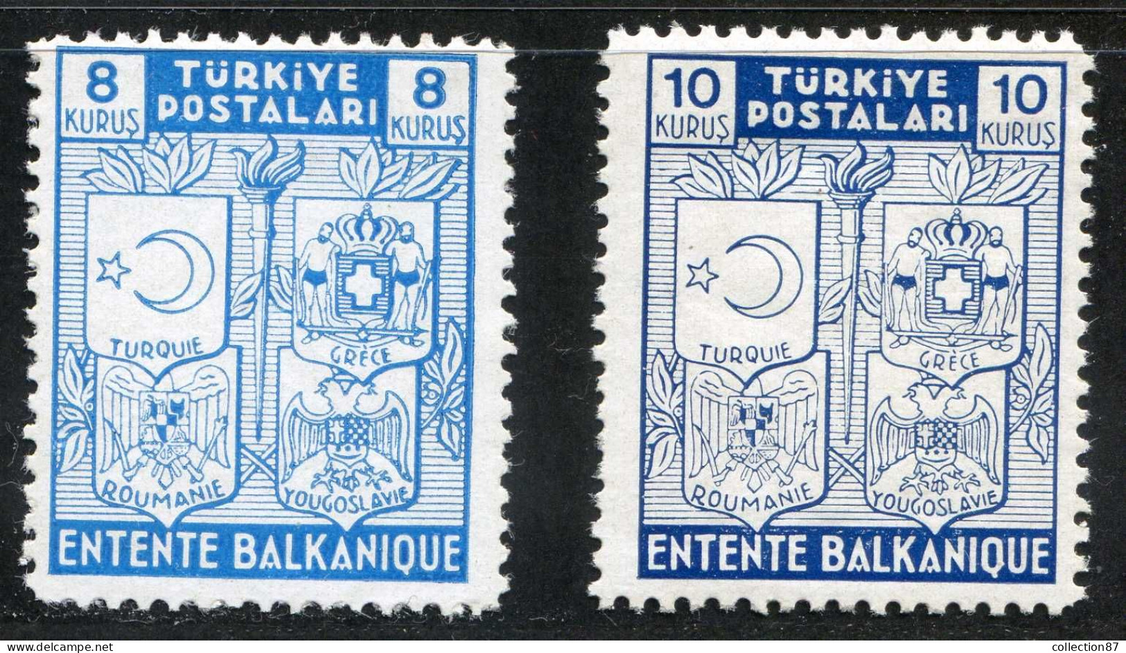 REF 091 > TURQUIE < Yv N° 934 à 935 * * < Neuf Luxe Dos Visible MNH * * Cat 15 € - Turkey - Neufs