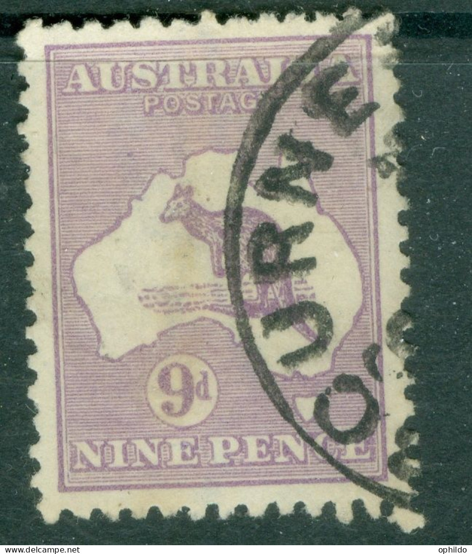 Australie    Michel  46 X II  Ou  Yvert  9a  Ob  B/TB  - Oblitérés