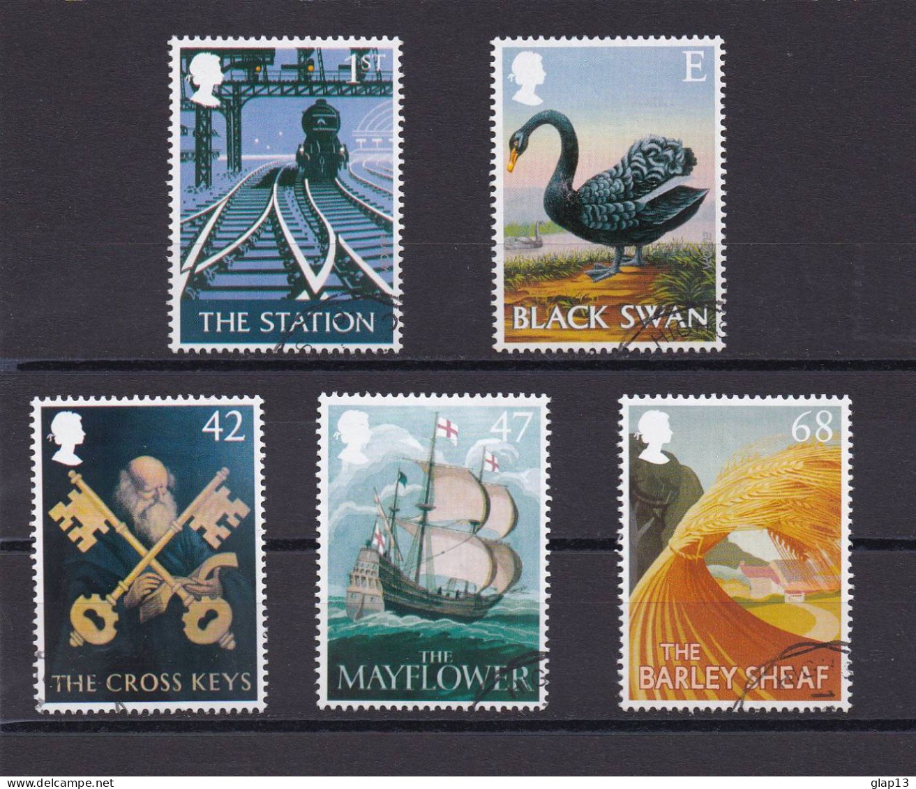 GRANDE-BRETAGNE 2003 TIMBRE N°2469/73 OBLITERE PUBS - Gebraucht