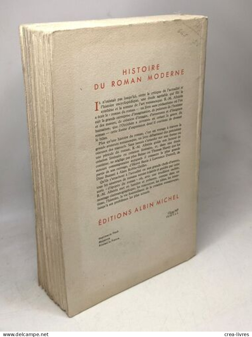 Histoire Du Roman Moderne - Geschichte