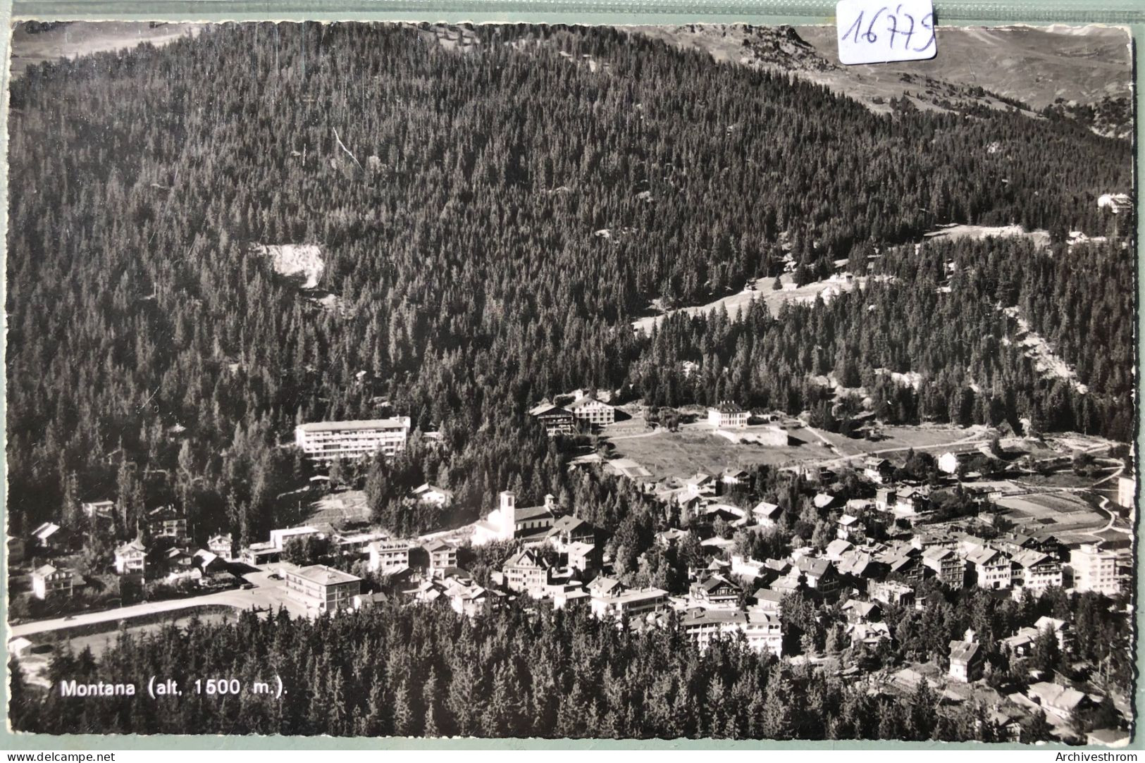 Montana (Valais) Vu D'avion, Au Début Des Années 1950 (16'779) - Crans-Montana