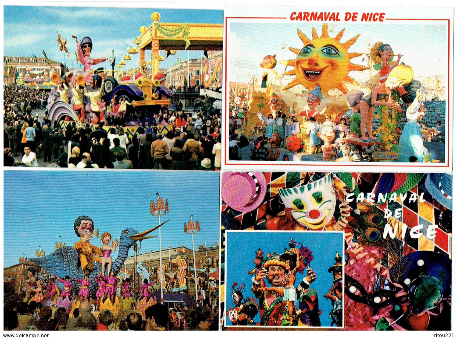 Lot 8 Cpm - NICE - CARNAVAL - - Carnaval