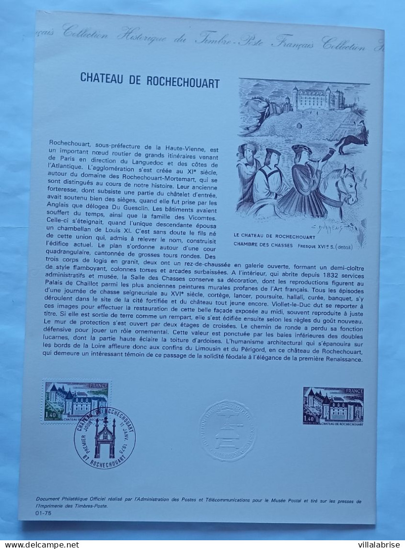 France 1975 – Les Timbres De L’année Oblitérés « Premier Jour » Sur 37 Documents Philatéliques Officiels + 1 Hors-série - 1970-1979