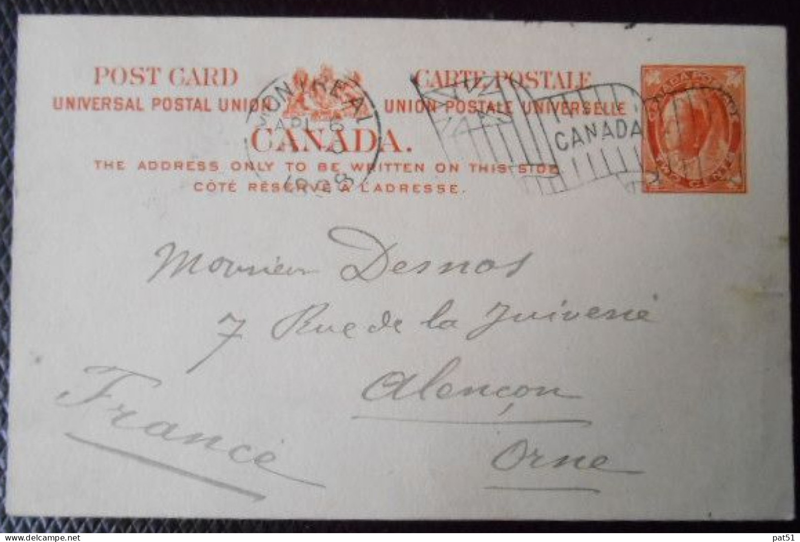 PRECURSEUR - CANADA - Entier Postal 2 Cent Reine Victoria Orangé - 1898 - Cachet " MONTREAL " - Storia Postale