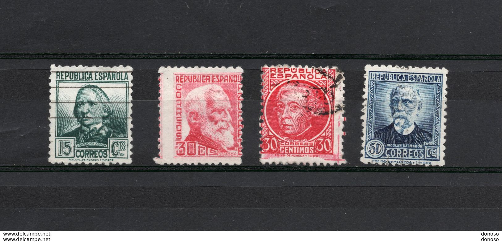 ESPAGNE 1935 Personnalités Yvert  530-533 Oblitéré - Used Stamps