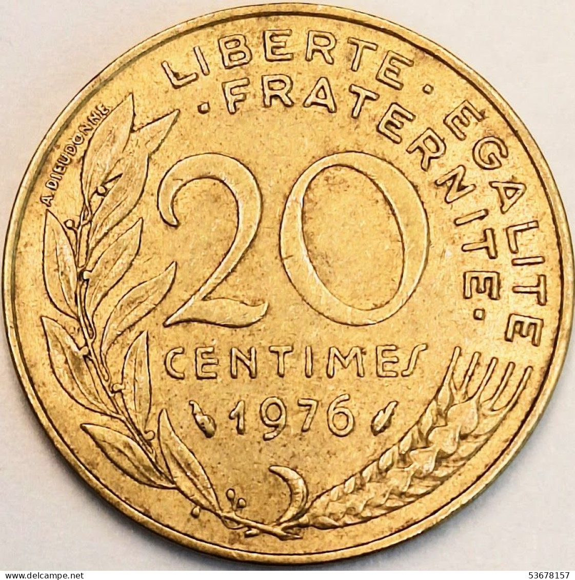 France - 20 Centimes 1976, KM# 930 (#4262) - 20 Centimes