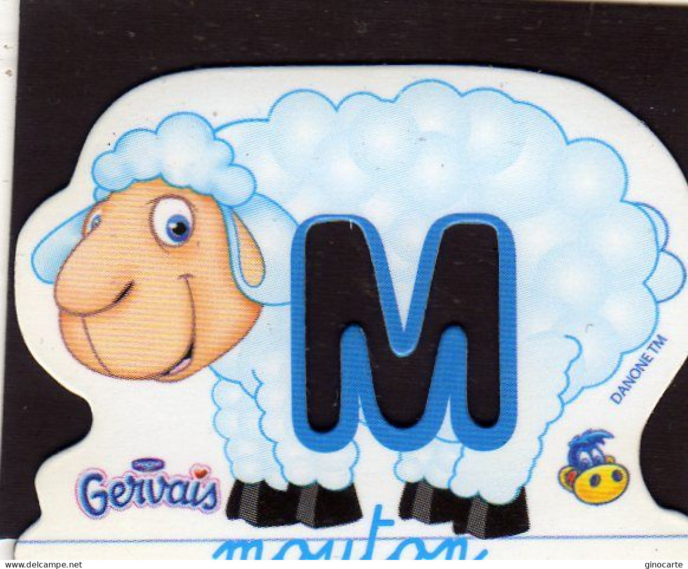 Magnets Magnet Gervais  Alphabet Danone M Mouton - Letters & Cijfers