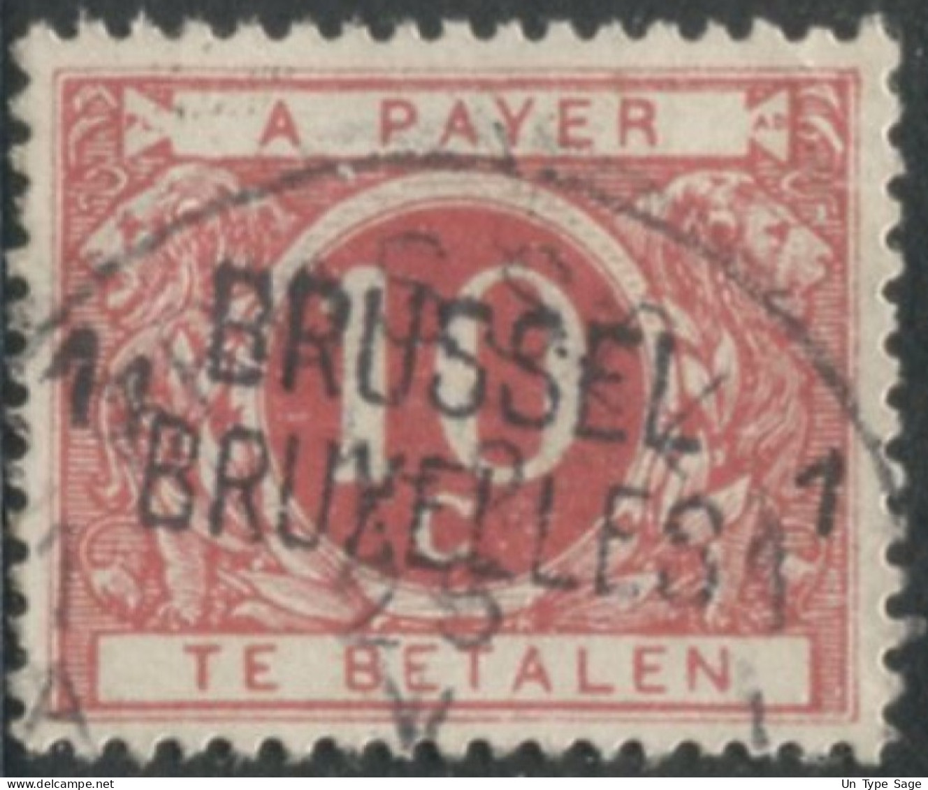 Belgique Timbre-taxe (TX) - Surcharge Locale De Distributeur - BRUSELL / BRUXELLES 1 - (F943) - Postzegels