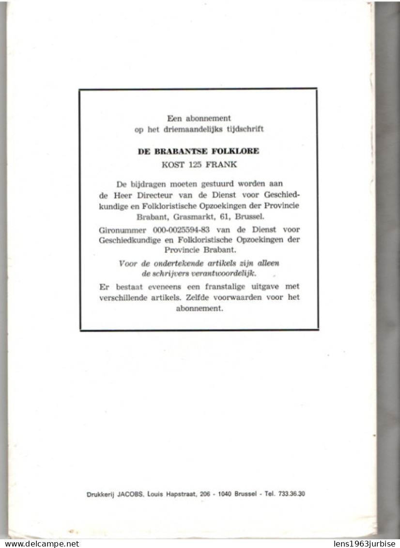 De  Brabantse Folklore , N° 214 , Juni 1977 - Arqueología
