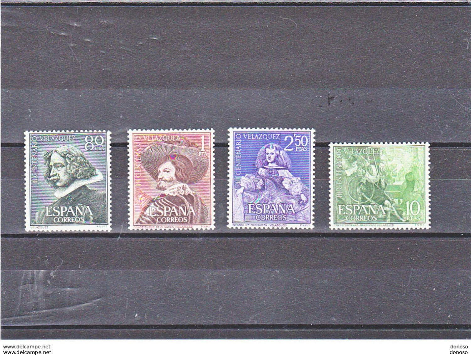 ESPAGNE 1961 VELASQUEZ Yvert  1017-1020, Michel 1235-1238 NEUF** MNH Cote Yv 25 Euros - Unused Stamps