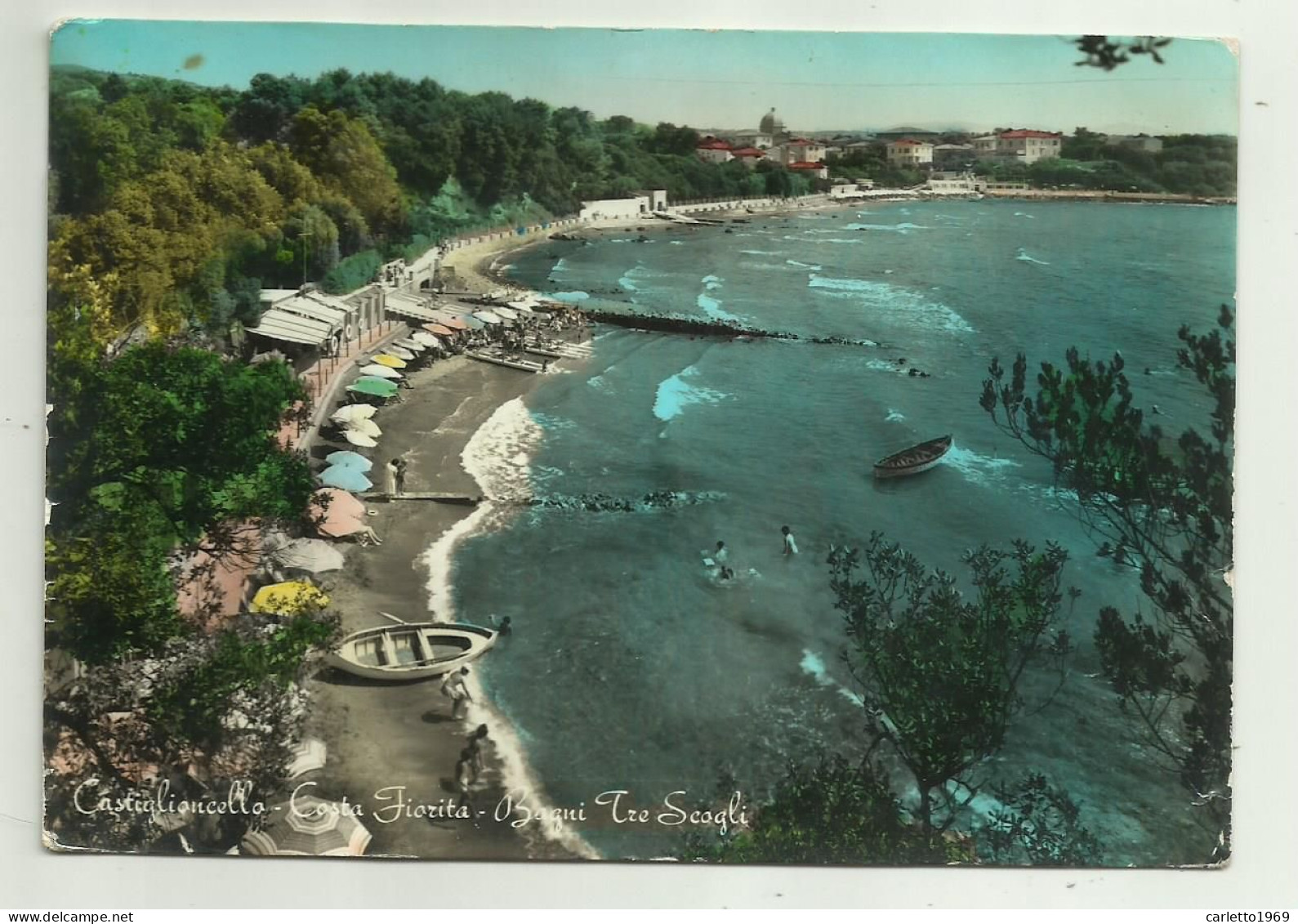 CASTIGLIONCELLO - COSTA FIORITA - BAGNI TRE SCOGLI   - VIAGGIATA FG - Livorno