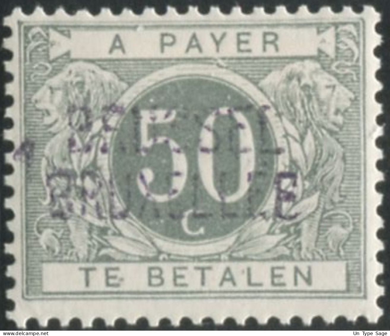 Belgique Timbre-taxe (TX) - Surcharge Locale De Distributeur - BRUSELL / BRUXELLES - (F945) - Postzegels