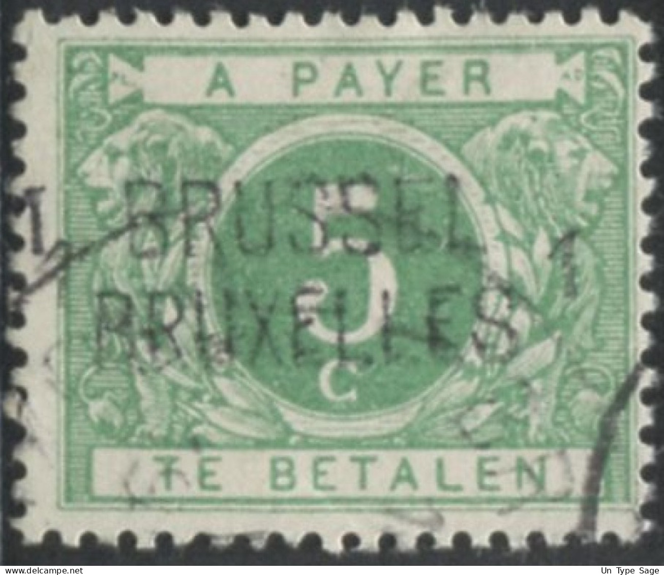 Belgique Timbre-taxe (TX) - Surcharge Locale De Distributeur - BRUSELL / BRUXELLES - (F946) - Postzegels