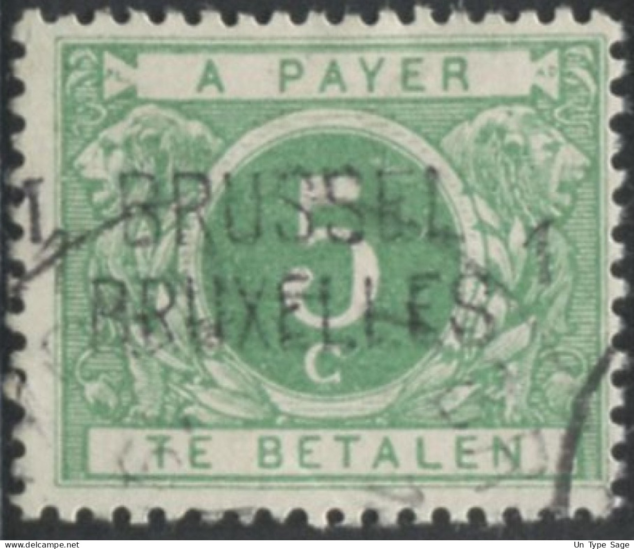 Belgique Timbre-taxe (TX) - Surcharge Locale De Distributeur - BRUSELL / BRUXELLES - (F946) - Sellos