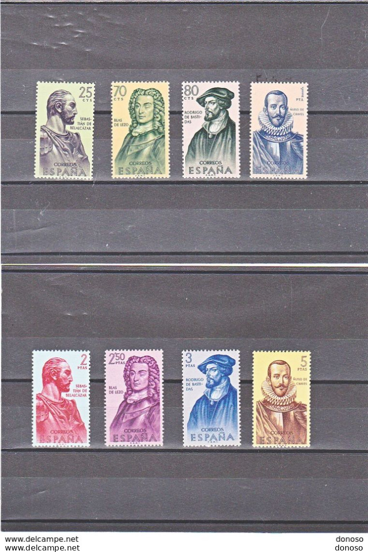 ESPAGNE 1961 CONQUERANTS DE L'AMERIQUE II Yvert  1047-1054, Michel 1269-1276 NEUF** MNH Cote Yv 15 Euros - Unused Stamps