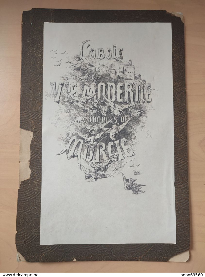 Recueil L'Obole De La Vie Moderne Aux Inondes De Murcie Vendu Lors Charité Mondaine A Paris En 1879 Victor Hugo, Copee - 1801-1900