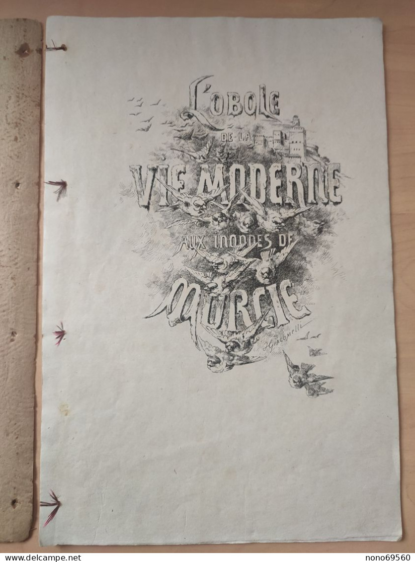 Recueil L'Obole De La Vie Moderne Aux Inondes De Murcie Vendu Lors Charité Mondaine A Paris En 1879 Victor Hugo, Copee - 1801-1900