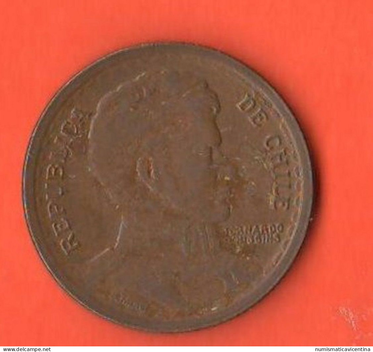 Cile Chile 1 Peso 1949 General Bernardo O'Higgens - Cile