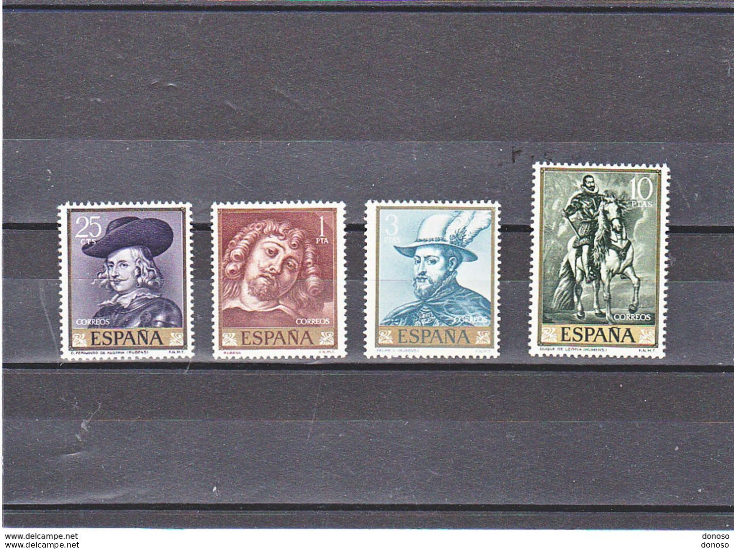 ESPAGNE 1962 PEINTURES DE RUBENS Yvert  1099-1102, Michel 1322-1325 NEUF** MNH Cote Yv 22 Euros - Ungebraucht