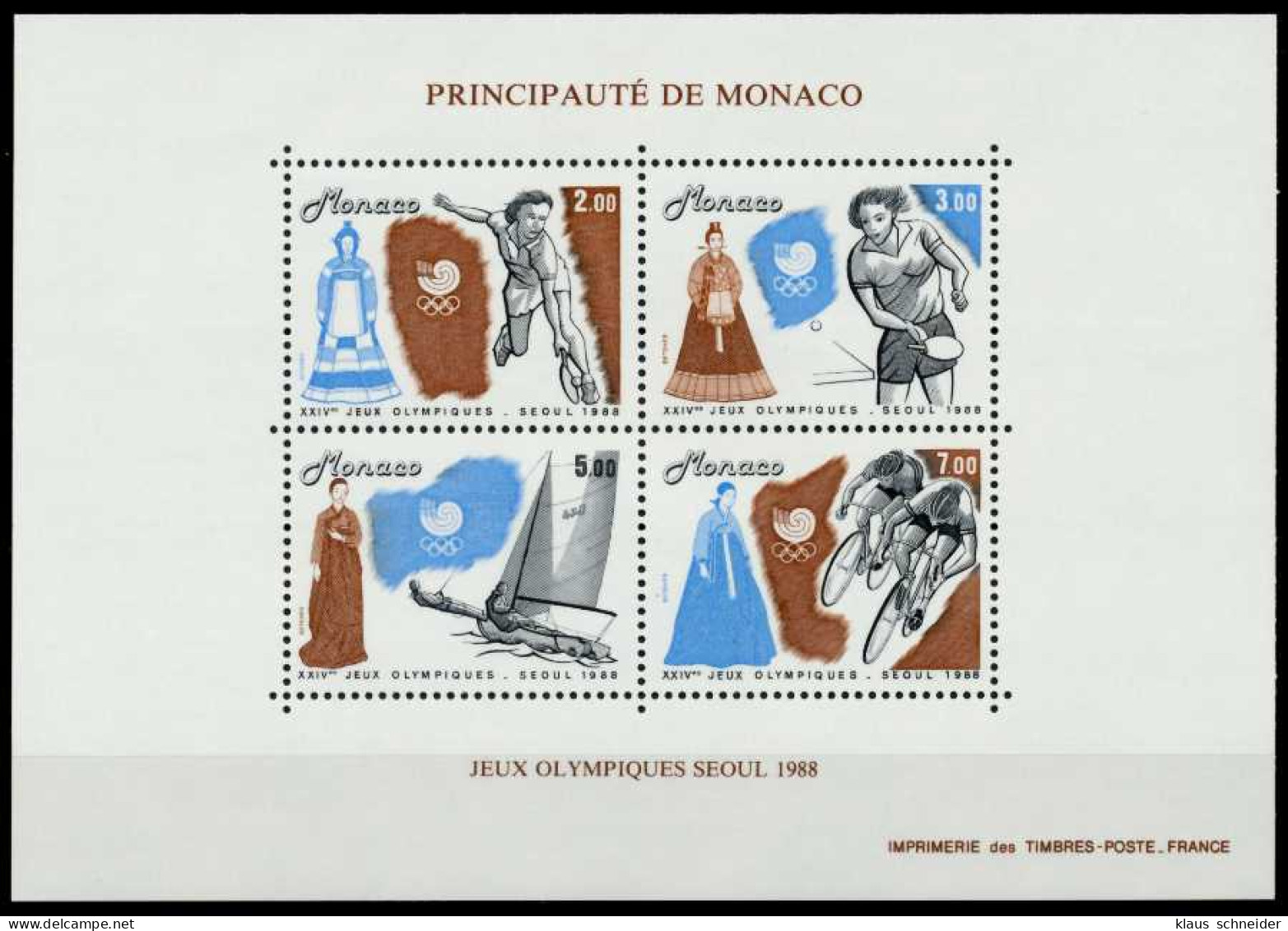 MONACO Block 40 Postfrisch X7259DA - Blokken