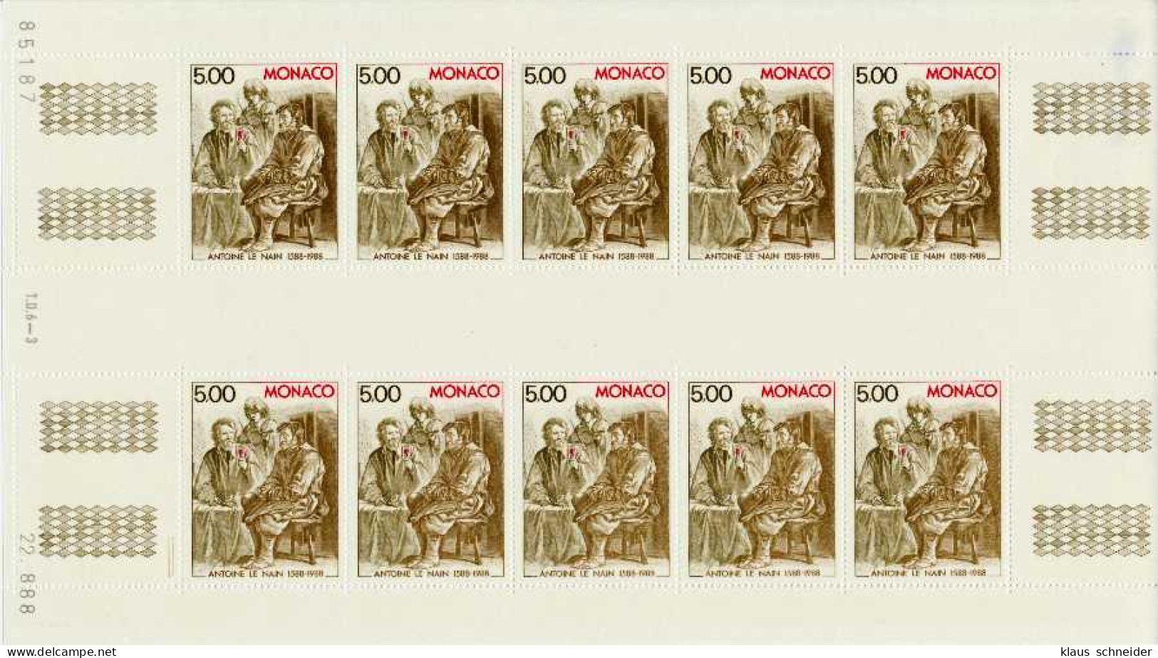 MONACO Nr 1888 Postfrisch KLEINBG S002346 - Blocks & Kleinbögen
