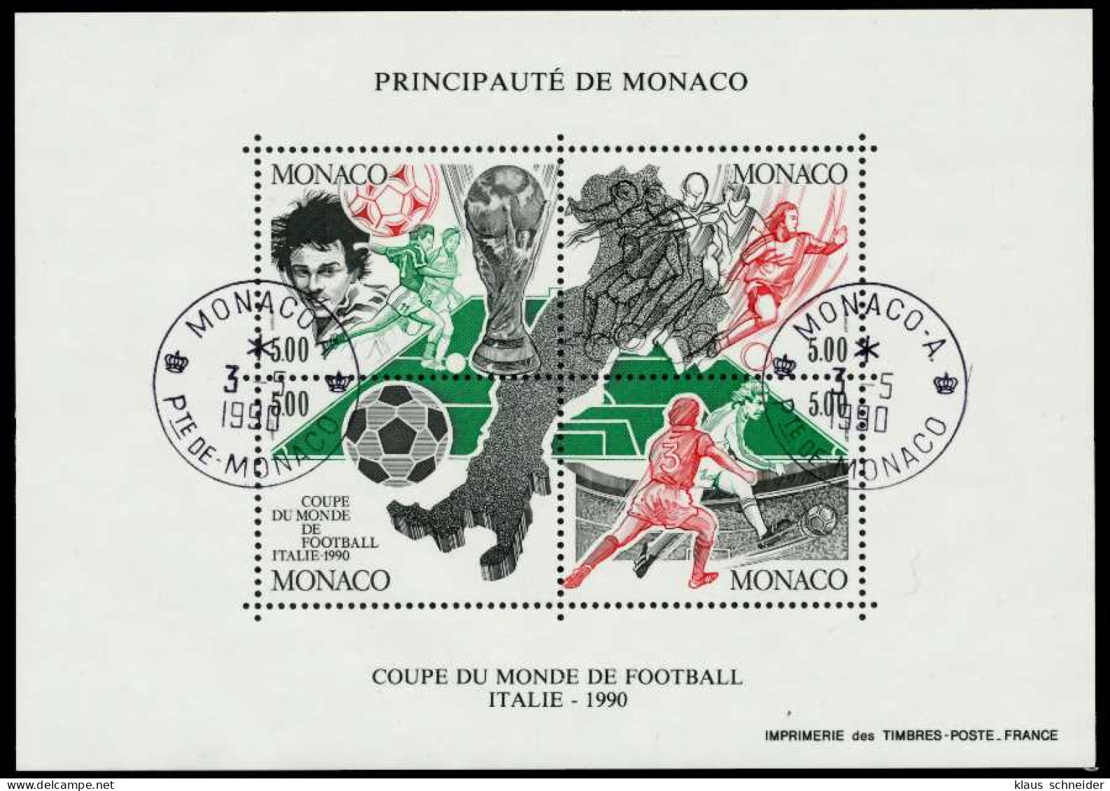 MONACO Block 48 Zentrisch Gestempelt S0028AA - Blocks & Sheetlets