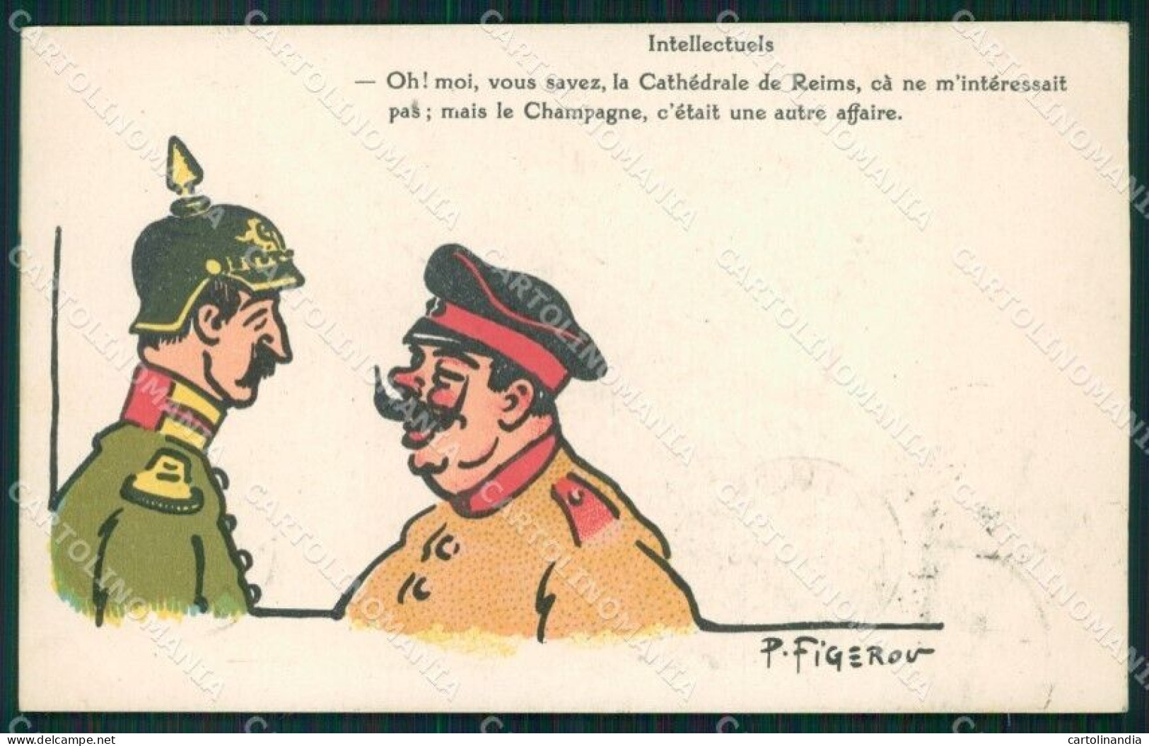 WWI WW1 Propaganda Patriotic War Humor Anti German Postcard XF3294 - Autres & Non Classés