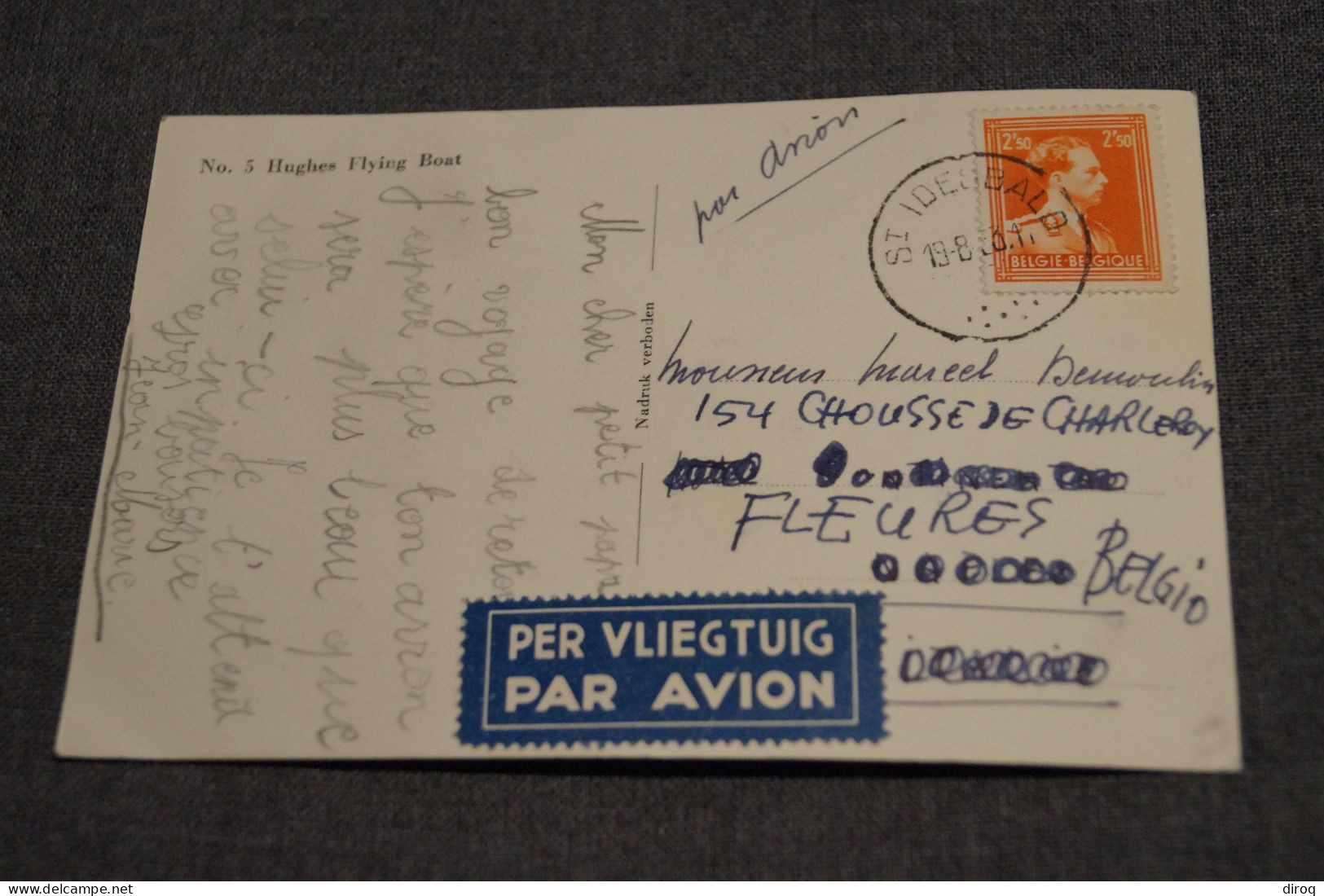 Avion Hughes Flying Boat, Belle Carte Ancienne Pour Collection - Altri & Non Classificati