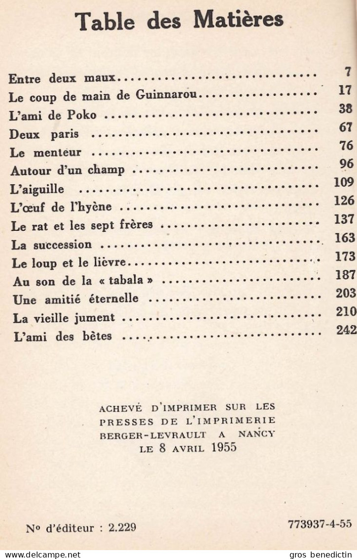 Fernand Nathan -  Gisèle Vallerey - "Contes Et Légendes De L'Afrique Noire)" - 1955 - Cuentos