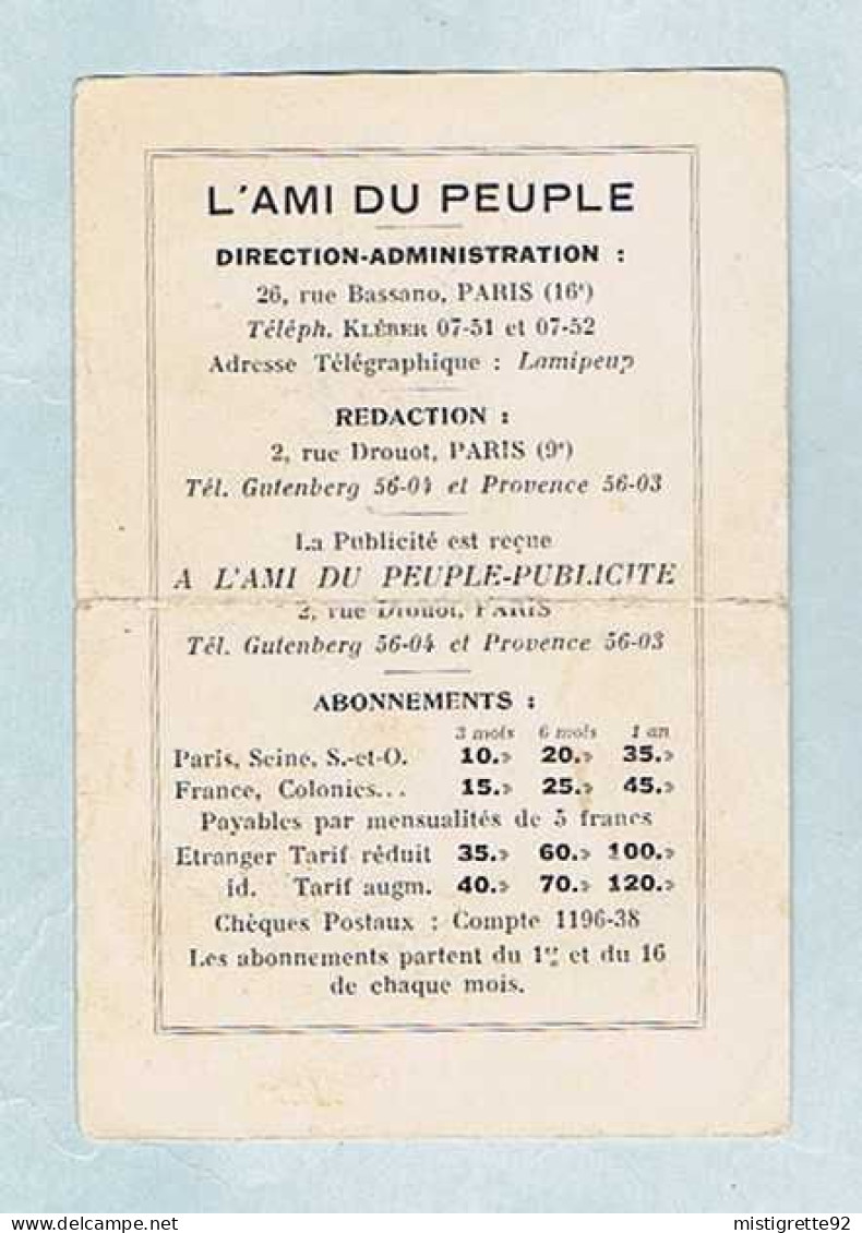 CP. Éditeur : L'Ami Du Peuple De Paris, André LEDUCQ, Tour De France 1928. - Cyclisme