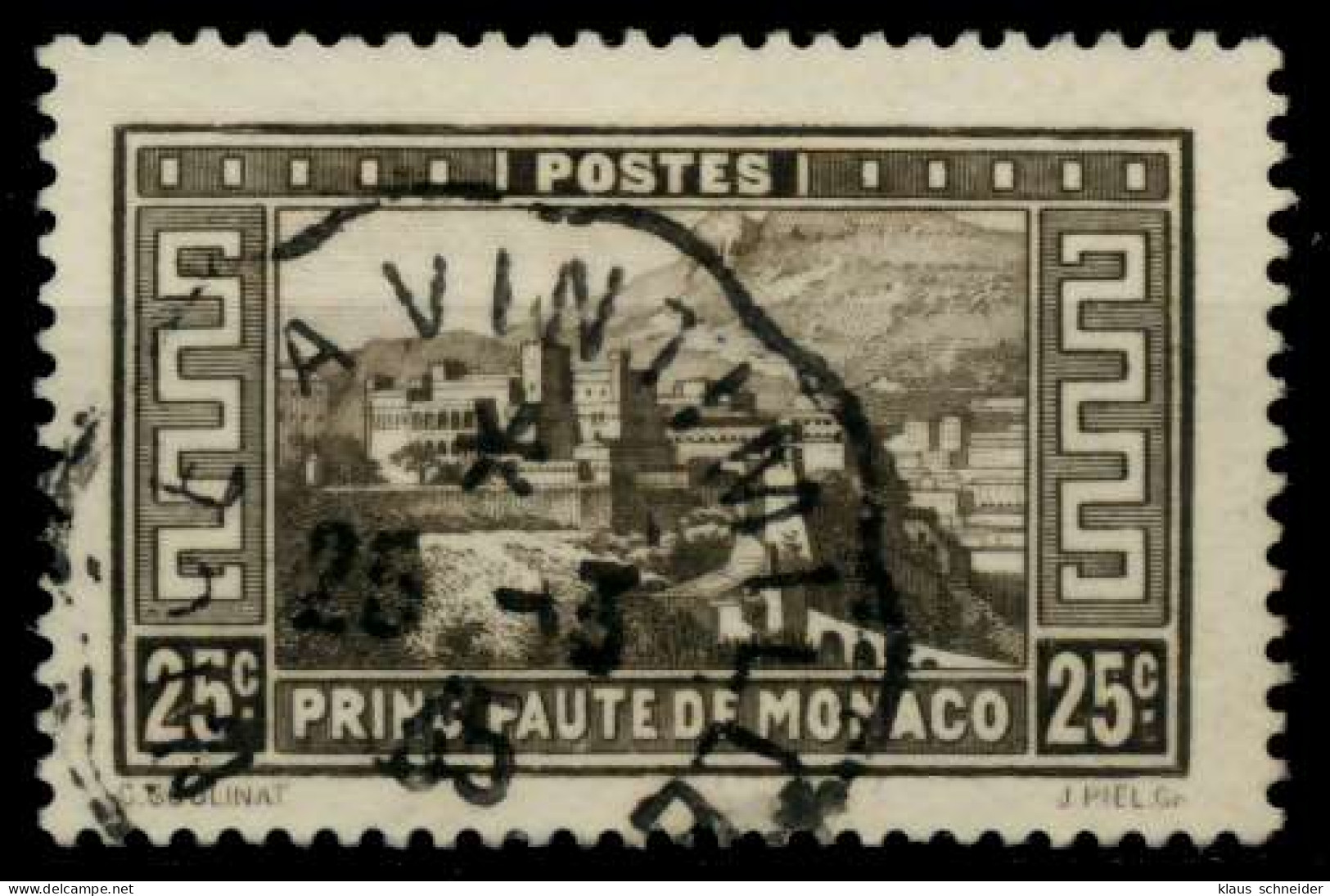 MONACO 1933 Nr 122 Zentrisch Gestempelt X91E942 - Gebraucht