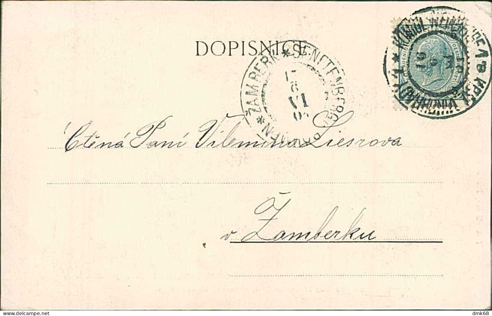 PRAGUE / PRAZE - SLAVNOSTNI BRANA NA UVÍTANOU JEHO VELICENSTVA CISARE FRANZ. JOSEFA I - MAILED 1901 (18179) - Tschechische Republik