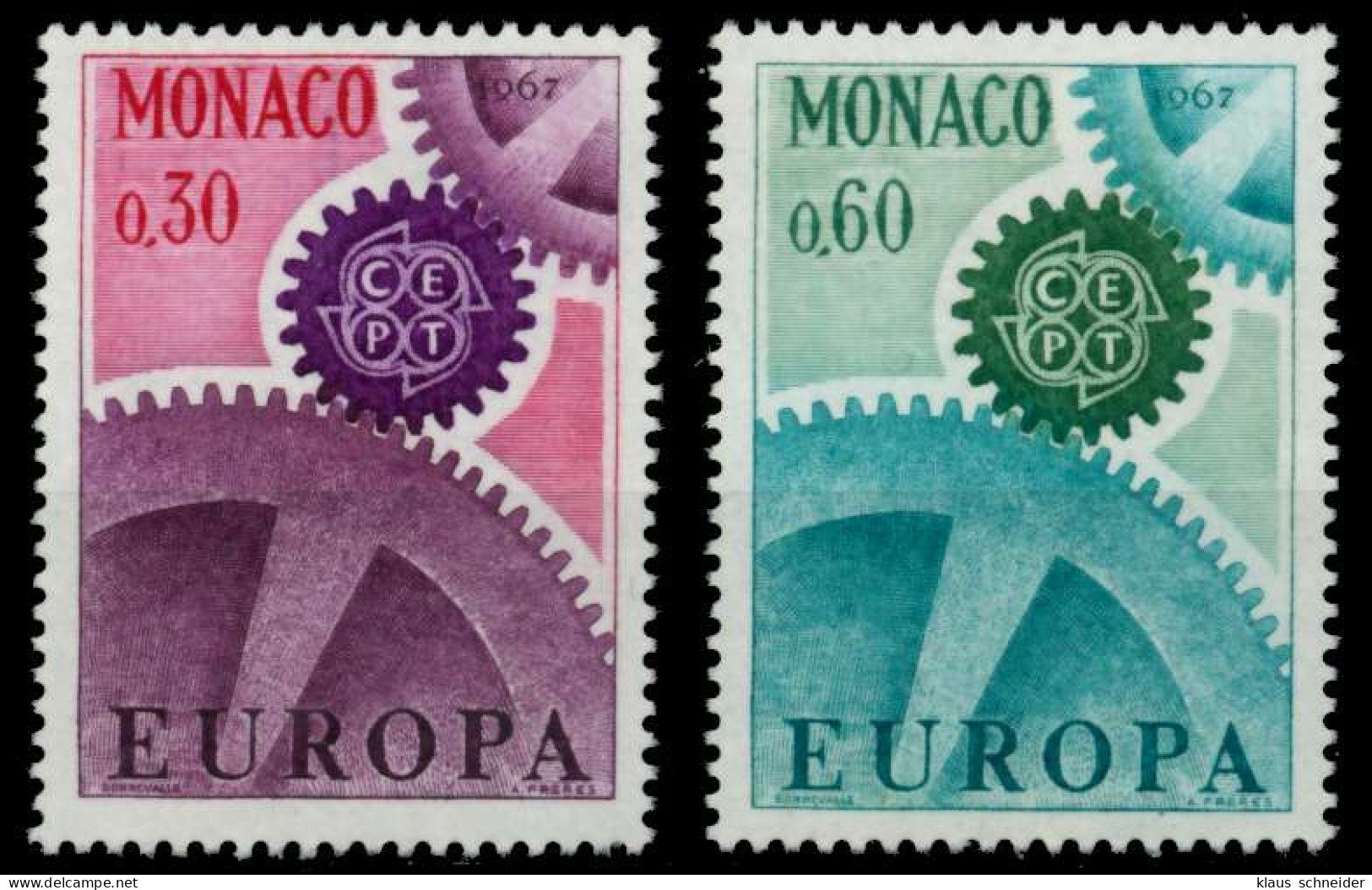 MONACO 1967 Nr 870-871 Postfrisch S04B492 - Ungebraucht