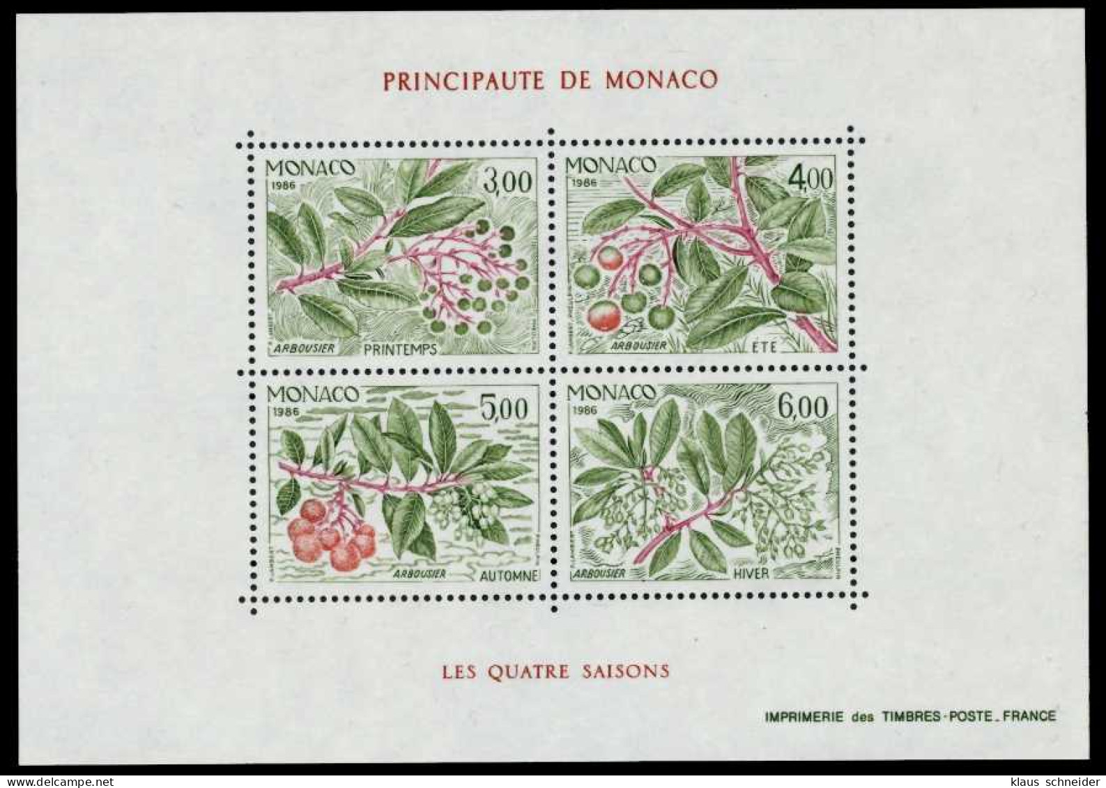 MONACO Block 34 Postfrisch S004D66 - Blocks & Sheetlets