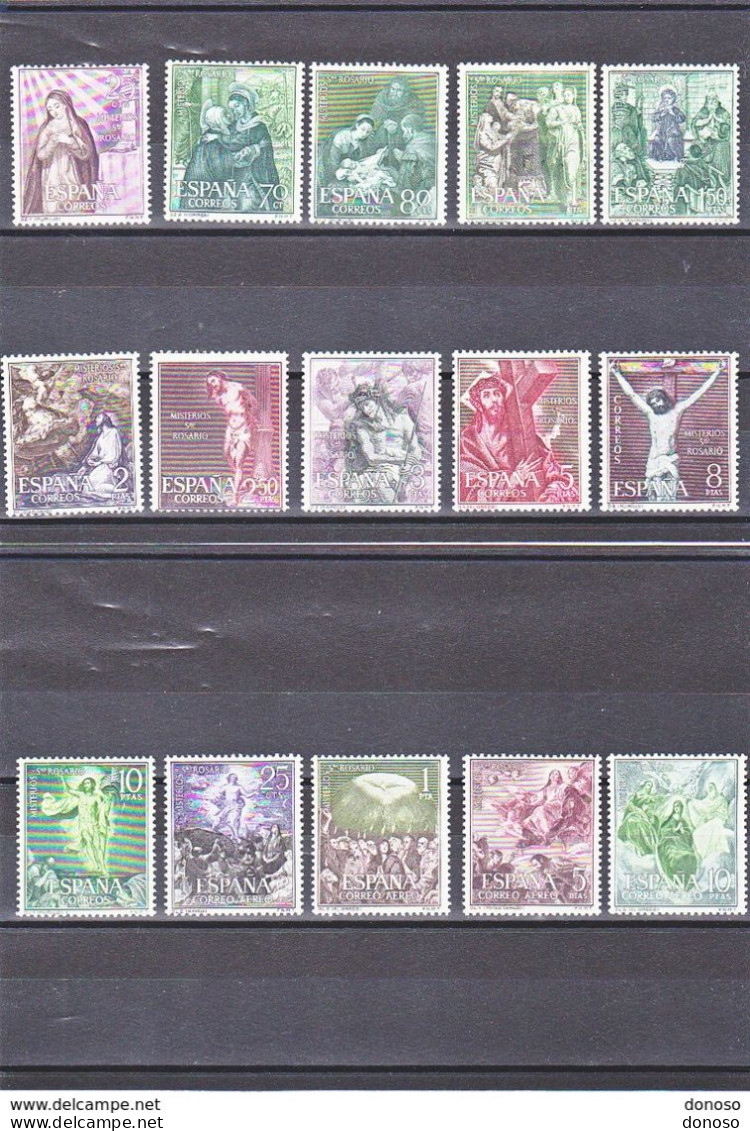 ESPAGNE 1962 PEINTURES Yvert 1134-1144 + PA 290-293, Michel 1355-1369 NEUF** MNH Cote Yv 16, 50 Euros - Neufs