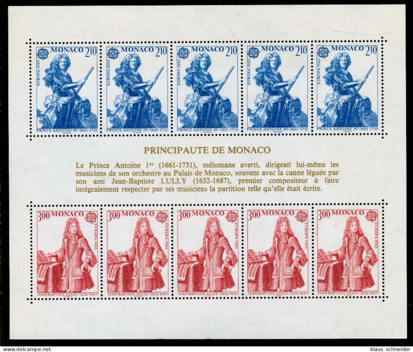 MONACO Block 28 Postfrisch S019C42 - Blocks & Sheetlets