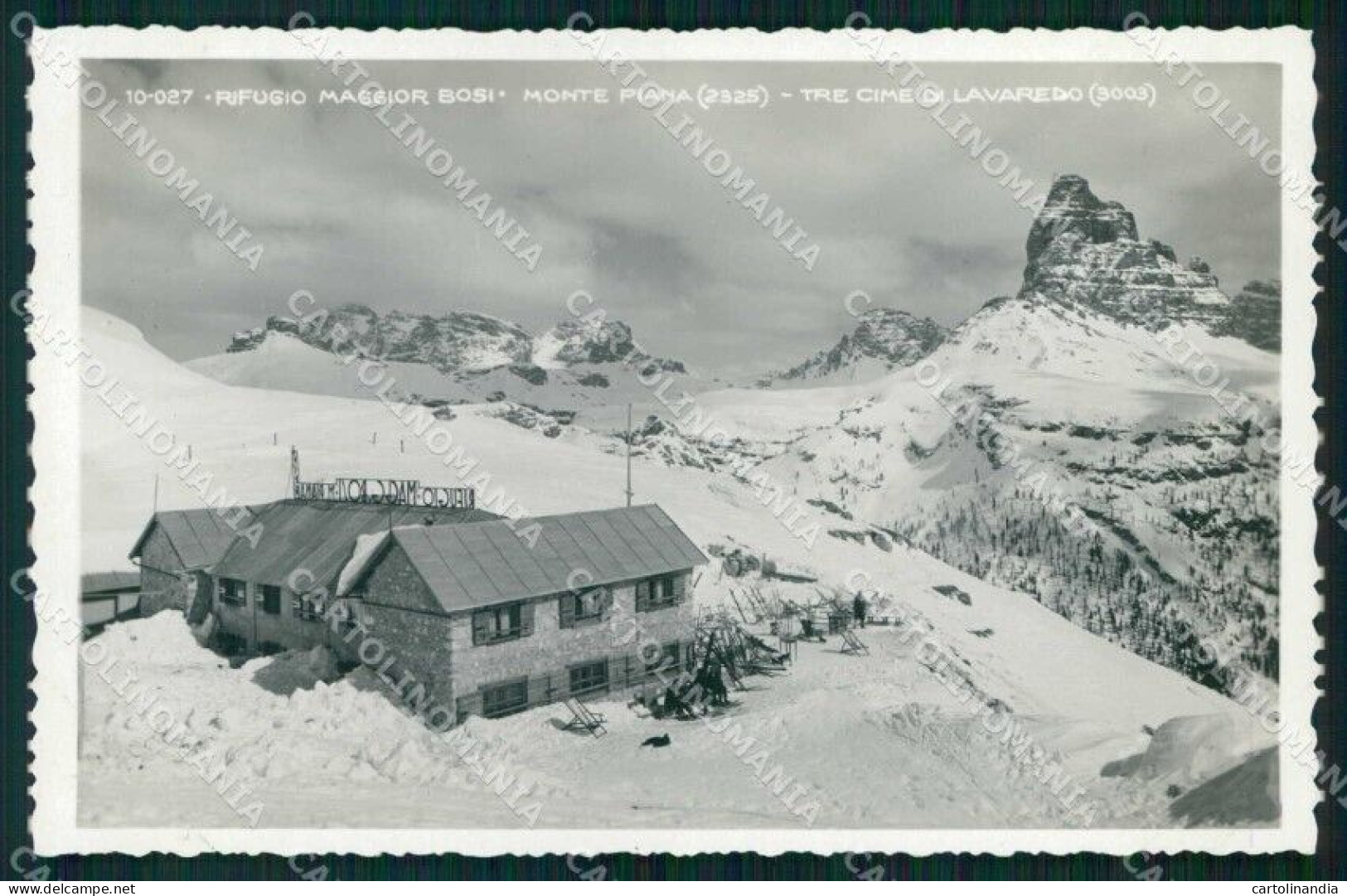 Belluno Auronzo Di Cadore Misurino Rifugio Maggior Bosi Foto Cartolina RT0753 - Belluno