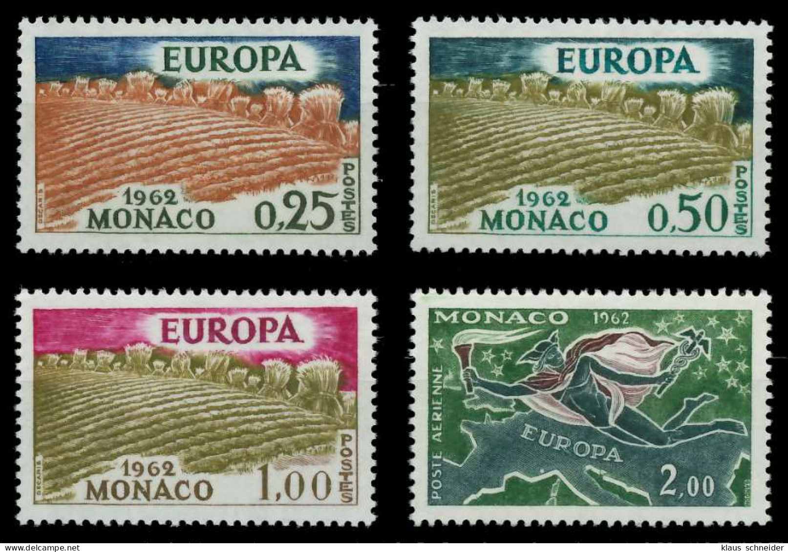 MONACO 1962 Nr 695-698 Postfrisch SA1DE16 - Unused Stamps